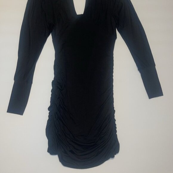 Lush Black Plunge Dress - Women’s Size Small - Picture 6 of 10